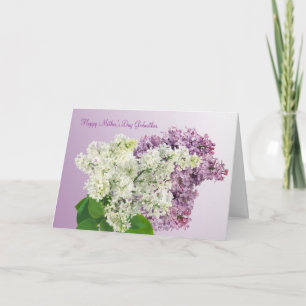 Mother's Day. Godmother. Lilac flowers Card