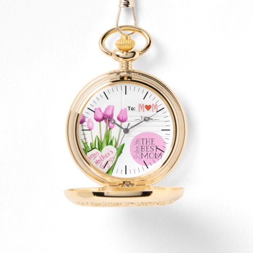 Mothers Day Gold Pocket Watch
