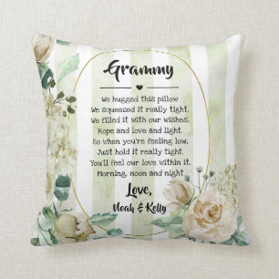 Mother's Day Grandma Grammy Nana from Grandkids Throw Pillow