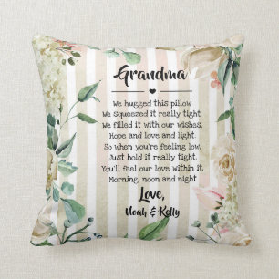 Mother's Day Grandma Grammy Nana from Grandkids Throw Pillow