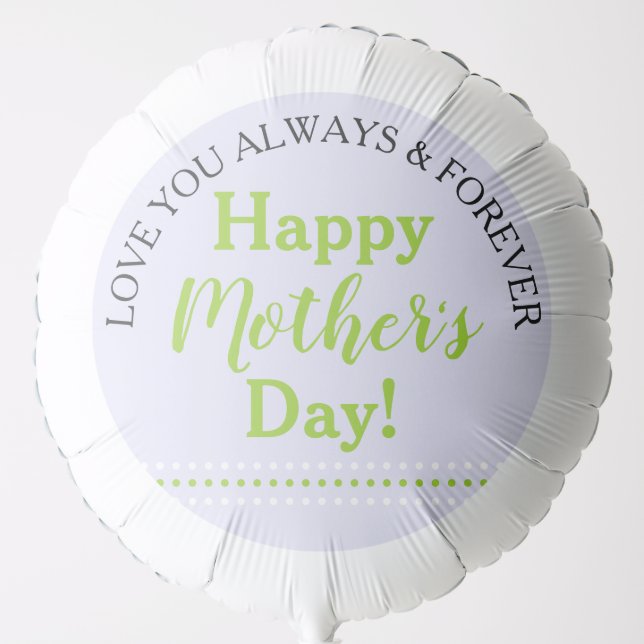 Mother's Day Green Lavender Balloon (Front)