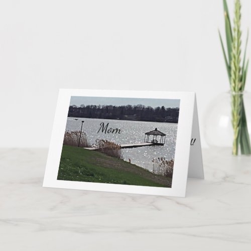 MOTHERS DAY GREETING GAZZEEBO AT THE LAKE CARD