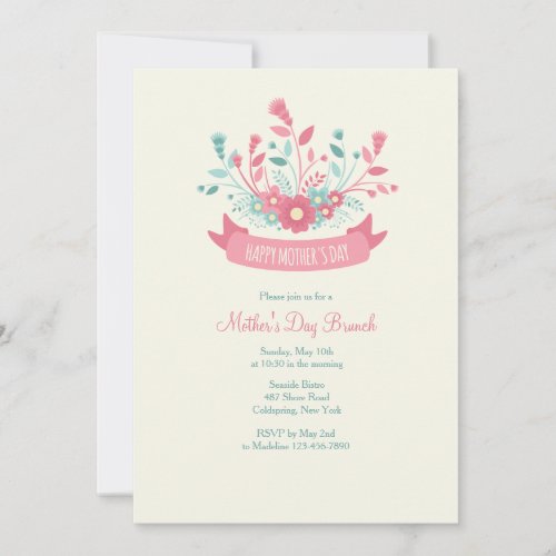 Mothers Day Greeting Invitation