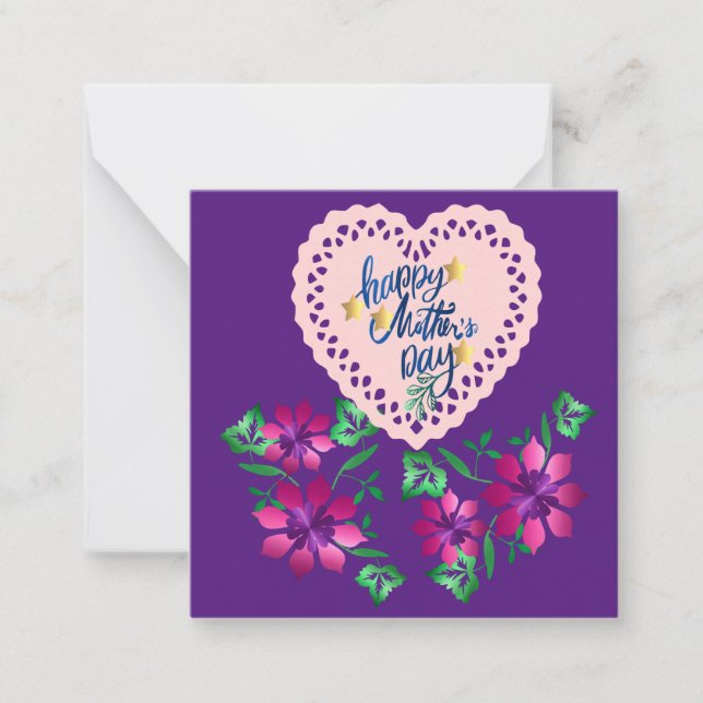 Mothers Day Greeting Note Card (Front)