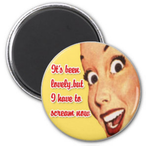 Mother's Day Happy Housewife Funny Retro Magnet