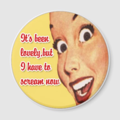 Mothers Day Happy Housewife Funny Retro Magnet