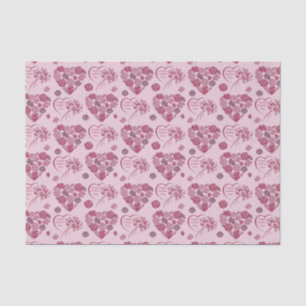 Mother's Day Heart Bouquet Tissue Paper