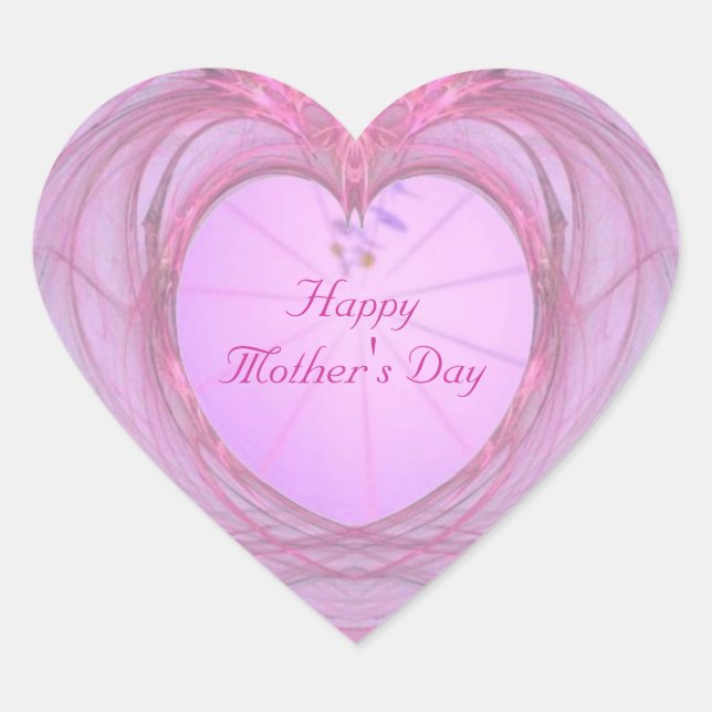 Mother's Day Heart Sticker (Front)