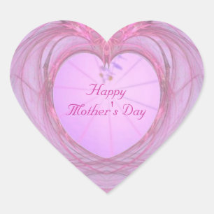 Mother's Day Heart Sticker