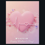 Mother's Day Heartbeat Stationery<br><div class="desc">Write a meaningful message to Mom this Mother's Day using this beautifully designed letterhead featuring a subtle 3D heartbeat element. A touching way to express your love and gratitude.</div>
