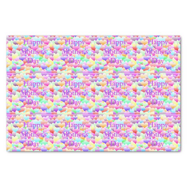 Mother's Day Hearts Light Tissue Paper