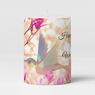 Mother's Day Hummingbird Pillar Candle