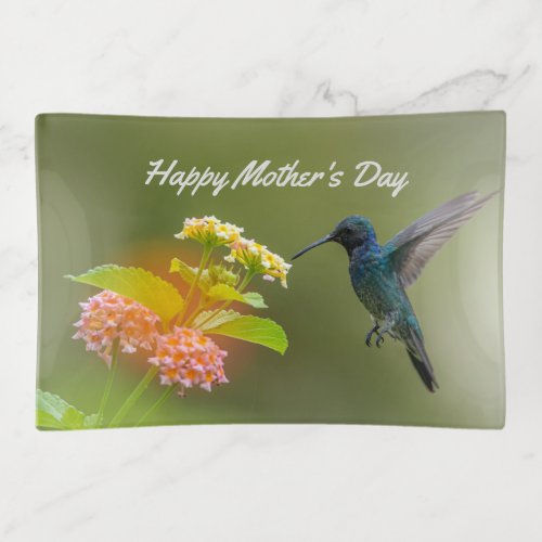 Mothers Day Hummingbird Trinket Tray