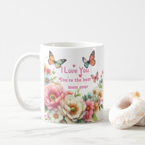 Mothers day I love you best mom ever Water Bottle Coffee Mug