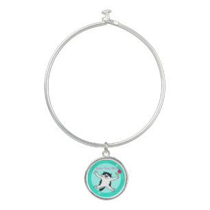 Mother's Day I Love You Mom Cat Mom Bangle Bracele Bracelet