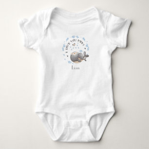 Mother's Day, I love you mom, Personalized Baby Bodysuit
