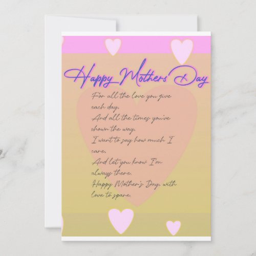 Mothers day Invitation