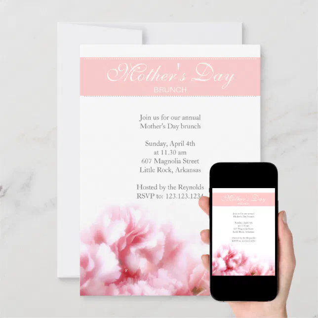 Mothers Day Invitation Zazzle