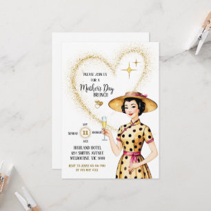 Mother's Day Invitation - Asian Lady With Hat