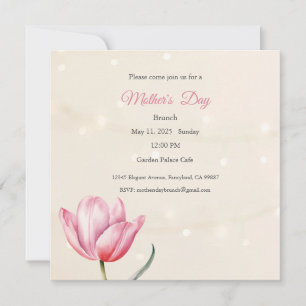 Mother's Day Invitation, Mother's Day Brunch Lunch Invitation