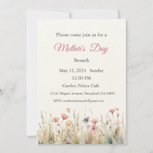 Mother's Day Invitation, Mother's Day Brunch Lunch Invitation