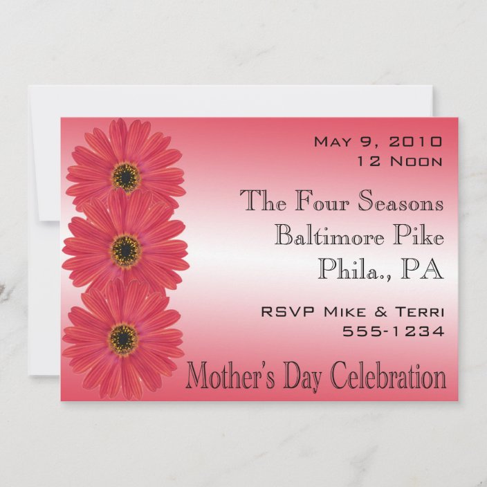 Mothers Day Invitations