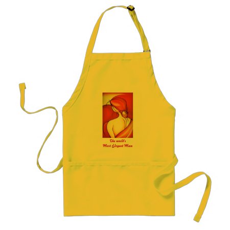 Mother's Day Lady In Orange apron
