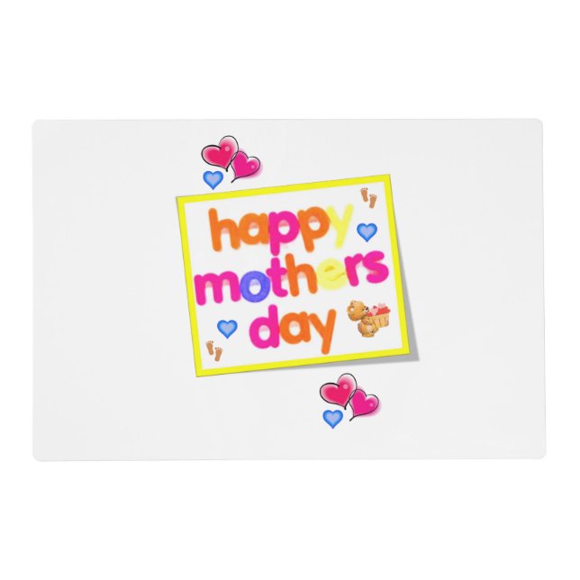 Mother's Day Laminated Placemat (Front)
