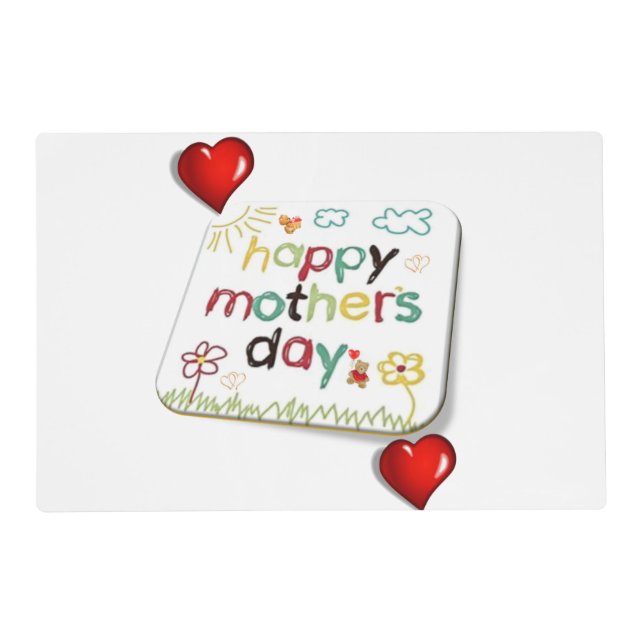 Mother's Day Laminated Placemat (Front)