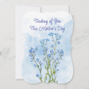 Mother's Day Long Distance Blue Forget-Me-Not  Card