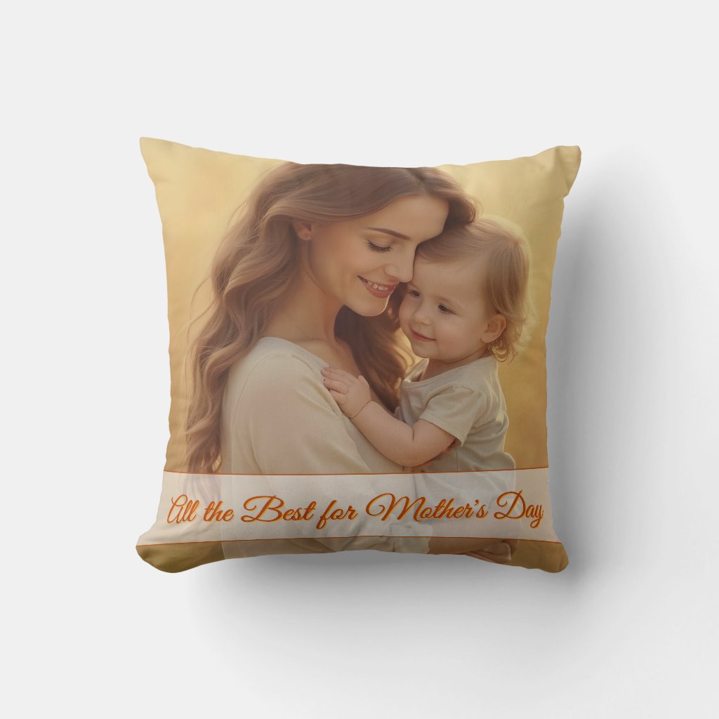 Mother's Day Love – A Moment of Pure Joy Throw Pillow