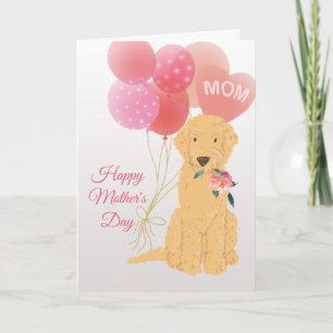 Mother's Day Love from Goldendoodle Dog Card