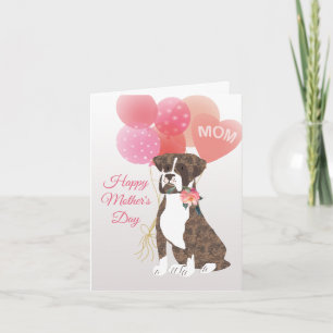 Mother's Day Love from your Brindle Boxer Dog Card