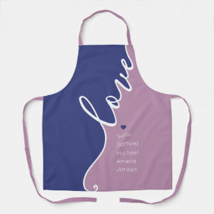 Mother's Day Love Personalized Names Apron