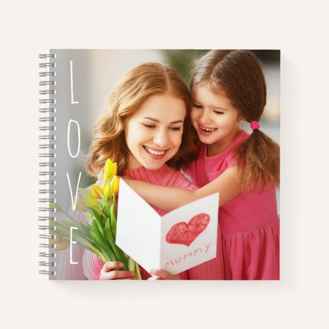 Mother's Day Love Photo For Mom Notebook (Front)