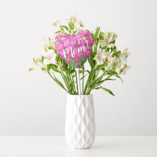 Mother's Day Love Pink Tulips Floral Balloon