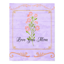 Mother's Day Love You Mom Poster