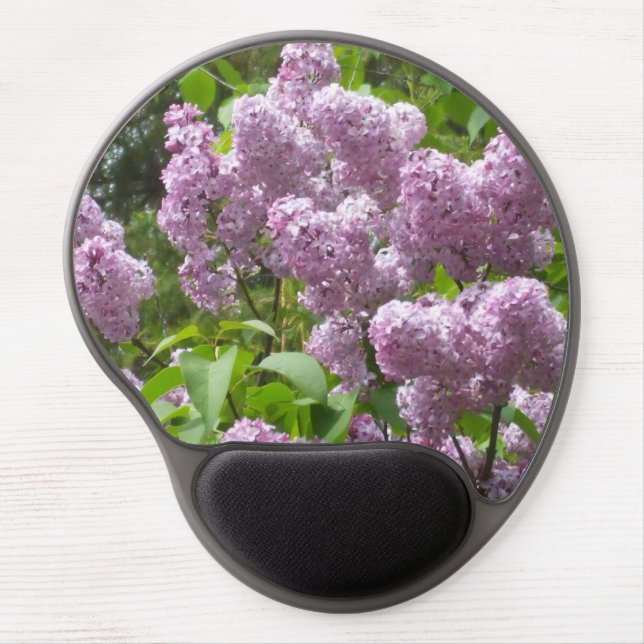 Mothers Day Lovely Lilac Bush Gel Mouse Pad (Front)