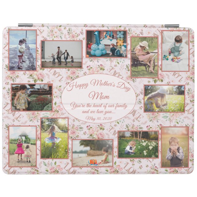 Mother's Day Loving Family Photo Template iPad Smart Cover (Horizontal)