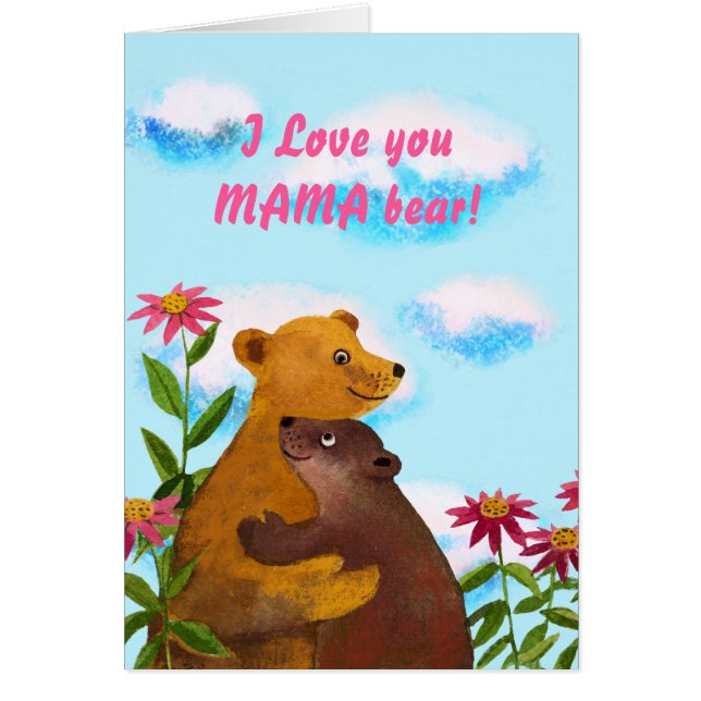 Mothers day MAMA bear Cards (Front)