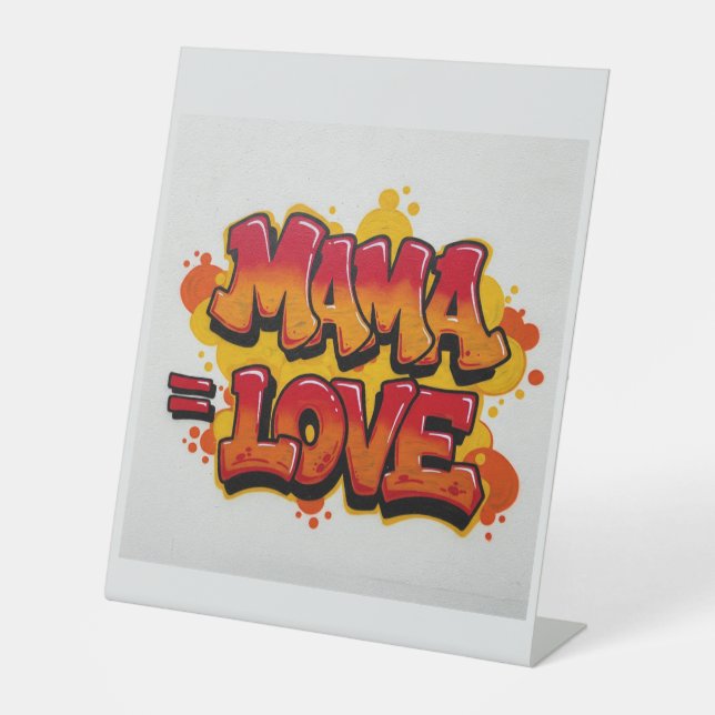 Mother's Day mama love Wooden Box Sign (Front)