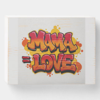 Mother's Day mama love Wooden Box Sign