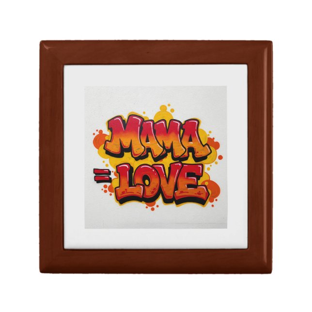 Mother's Day mama love Wooden Box Sign (Front)