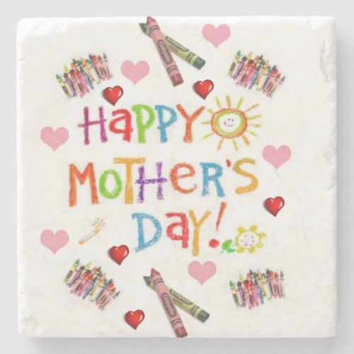 Mothers Day Marble Stone Coaster