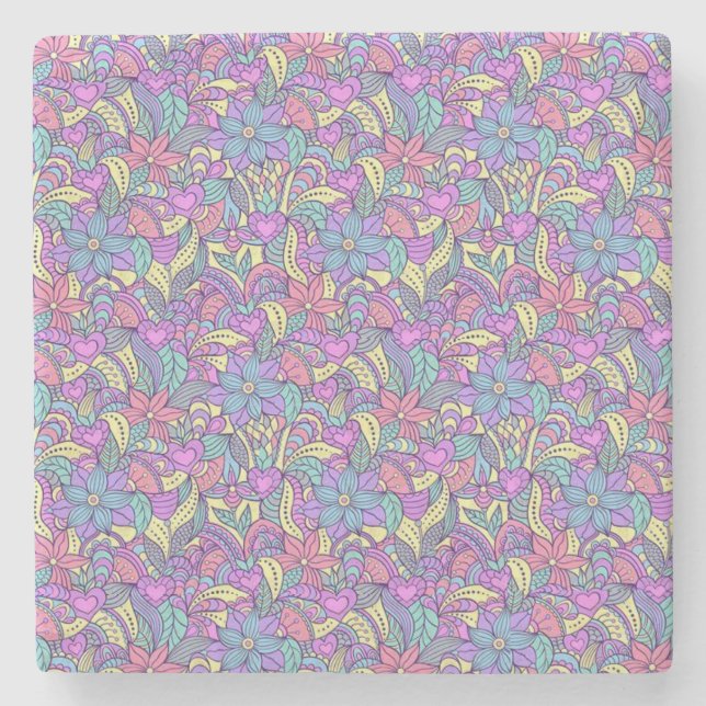 Mother's Day Marble Stone Coaster (Front)