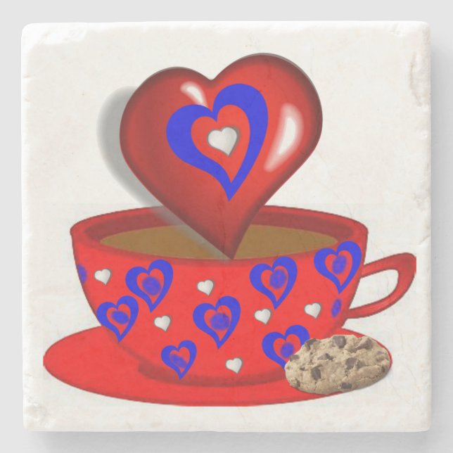 Mother's Day Marble Stone Coaster (Front)