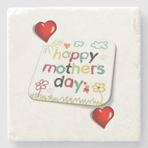Mother's Day Marble Stone Coaster