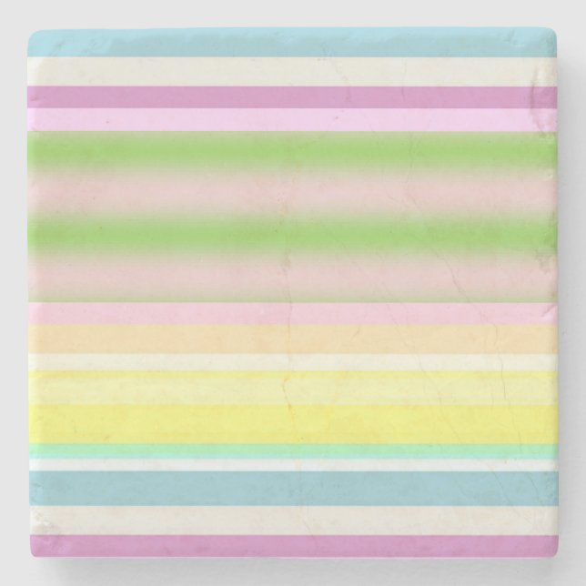 Mother's Day Marble Stone Coaster Pastel (Front)