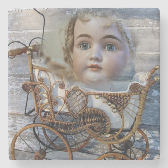 Mother's Day Marble Stone Coaster Victorian (Front)