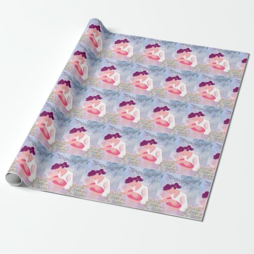 Mothers Day Matte Wrapping Paper 